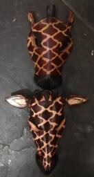 Giraffe Wooden Masks - 2 - thumbnail 1