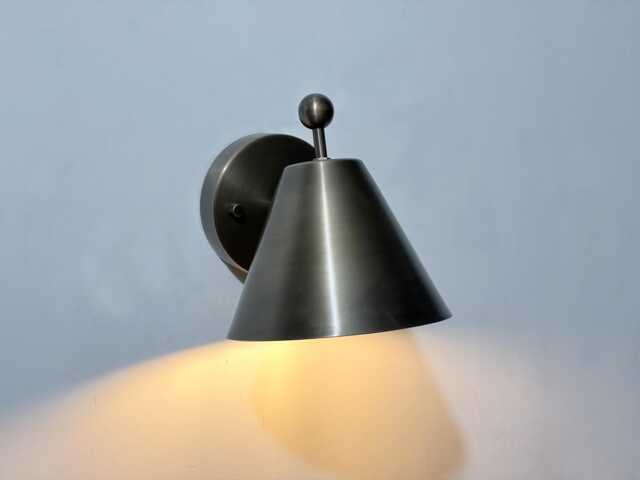 Mid-Century Style Wall Sconce Lamp, Handmade Brass Pivot - image 1