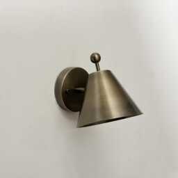 Mid-Century Style Wall Sconce Lamp, Handmade Brass Pivot - thumbnail 2