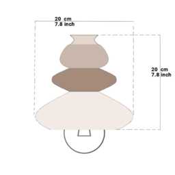 Pendant Ceramic Lamp, Hanging Lampshade, Handmade Design, Contemporary Artwork Creation, Unique Light Fixture Gift - thumbnail 4
