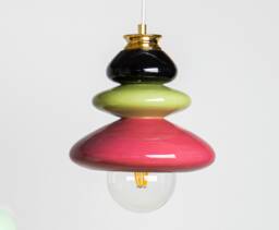 Pendant Ceramic Lamp, Hanging Lampshade, Handmade Design, Contemporary Artwork Creation, Unique Light Fixture Gift