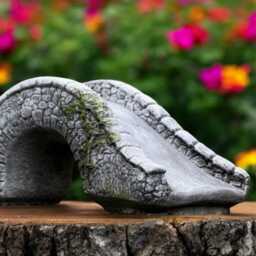 Concrete Arched Garden Bridge Statue Stone Pond Walkway Figurine Cement Outdoor Ornament Landscape Yard Decor Decorative Patio Art Piece - thumbnail 4