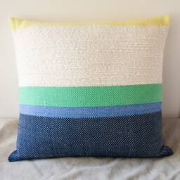 Chauncy Handwoven Pillow Decorative Throw Bohemian Bright Colorful Southwestern Woven Wool