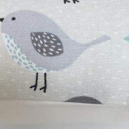 "Fryetts Bird Cushion Covers Ochre, Yellow, Blue, & Grey - Set Of 2 16""-24" - thumbnail 3