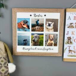 Personalised Pet Memorial Picture Frame Collage, Multi Photo Dog Frame, Family Keepsake, Animal Lovers Gift, Portrait Frame - thumbnail 2