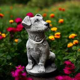 Stone Jack Rassell Statue Concrete Guardian Dog Figurine Garden Terrier Sculpture Outdoor Yard Ornament Animal Lover Gift Lawn Decoration - thumbnail 3