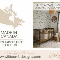 Woodland Nursery Name Sign 3D Forest Mountain Decor - thumbnail 2