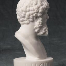 Marble Bust Of Lucius Verus Emperor Carved Greek Marble Statue Figurine Artist Sculpture - thumbnail 4