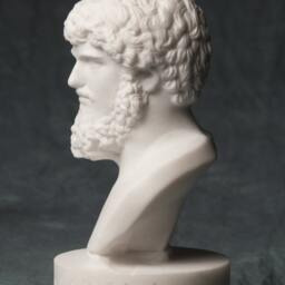 Marble Bust Of Lucius Verus Emperor Carved Greek Marble Statue Figurine Artist Sculpture - thumbnail 2