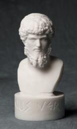 Marble Bust Of Lucius Verus Emperor Carved Greek Marble Statue Figurine Artist Sculpture - thumbnail 1