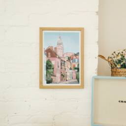Montmartre Paris, Paris Art Print, Art, City Travel Pairs Poster - thumbnail 3