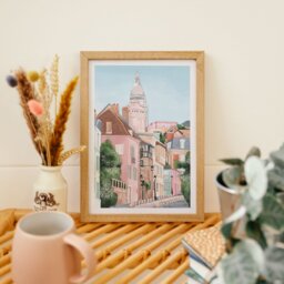 Montmartre Paris, Paris Art Print, Art, City Travel Pairs Poster - thumbnail 2