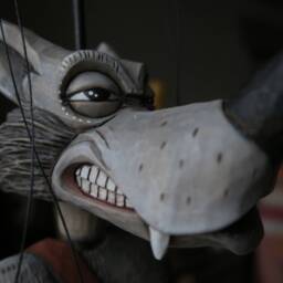Dude Wolf - Wooden Art String Puppet From Zoo Sapiens Collection - thumbnail 2