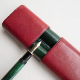 2 Pen Case Leather For Her, Custom Case, Fountain Hard Holder, Pencil Leather, Pen Pouch - thumbnail 2