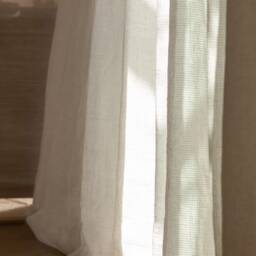 Hajra 100% Linen Sheer Curtain, Pure Custom Curtain Panel, Extra Long, For Bedroom & Livingroom, Drape, 1Pc - thumbnail 2