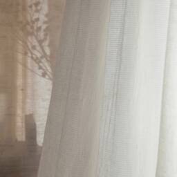 Hajra 100% Linen Sheer Curtain, Pure Custom Curtain Panel, Extra Long, For Bedroom & Livingroom, Drape, 1Pc - thumbnail 3