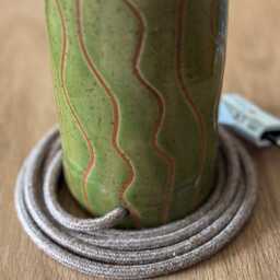 Ceramic Table Lamp - Handmade Pottery Sculptural One Of A Kind Art Organic Modern Decor - thumbnail 3