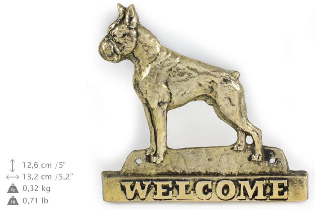 Boxer - Cropped, Dog Welcome, Hanging Decoration, Limited Edition, Artdog - image 1
