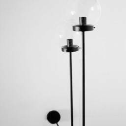Jairo - Modern Black Chandelier Light - 4 Arms With Glass Balls Elegant Lighting Fixture - thumbnail 3