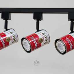 Campbell's Soup Can Track Light Fixture. 3-5 Lights & Track. Spot Light Led. Pop Art - thumbnail 3