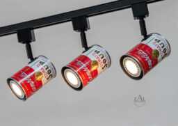 Campbell's Soup Can Track Light Fixture. 3-5 Lights & Track. Spot Light Led. Pop Art - thumbnail 1