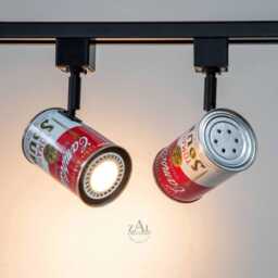 Campbell's Soup Can Track Light Fixture. 3-5 Lights & Track. Spot Light Led. Pop Art - thumbnail 2