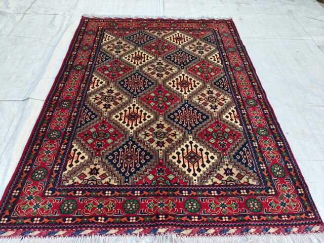 5x6.6 Ft Handmade Afghan Tribal Soft Carpet, Rug For Bedroom - image 1