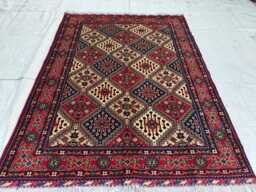 5x6.6 Ft Handmade Afghan Tribal Soft Carpet, Rug For Bedroom - thumbnail 1