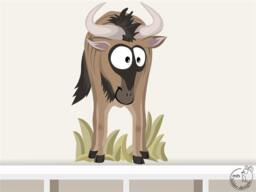 "Wall Sticker ""Gnu" - thumbnail 1