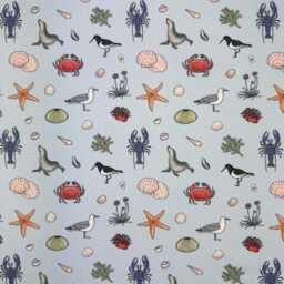 Custom Roman Blind - Emma Lawrence On The Shore Sky, Made To Measure Window Treatment - thumbnail 3