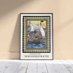 Mohammed Racim Art Print Algerian Artist, Colourful Wall - thumbnail 1