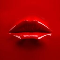 3D Self Adhesive Wallpaper Red Lips Wall Mural/Stickers Self-Adhesive Fabric Covering Peel & Stick - thumbnail 3