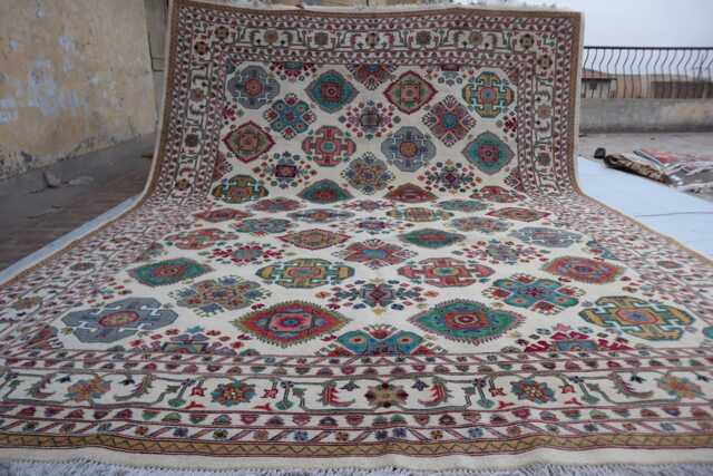10x13 Ft Luxury Handmade Medallion Wool Rug, Afghan Brand New Kazak Area Farmhouse Bedroom Livingroom Office Decor Rug - image 1