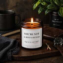 Funny Dad Candle Gift, You're Not A Regular Dad, Cool - Father's Day Birthday Gift For Him - thumbnail 3