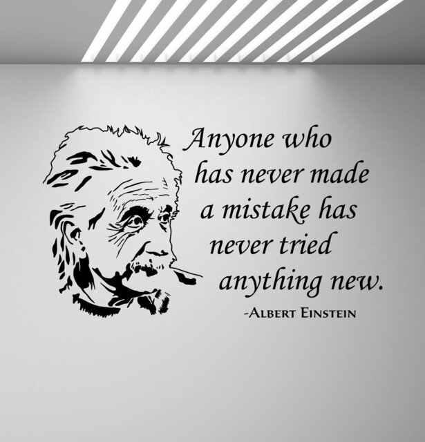 Anyone Who Has Never Made A Mistake Wall Decal Vinyl Sticker Science Education Sign Classroom School Poster Gift Decor Art Print 875 - image 1