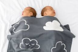 Cloud Knit Baby Blanket - Personalized Knitted-In Name, Organic Cotton Newborn Throw