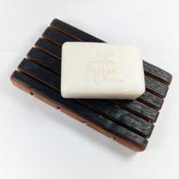 Soap Dish With Drainage Hole, Reclaimed Wood Bathroom Decor, Handmade Wooden Holder & Storage Tray For Shower - thumbnail 4