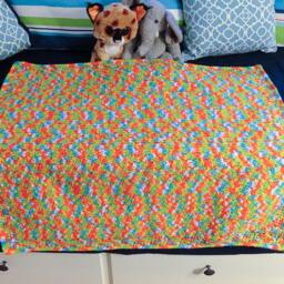 Baby Blanket - Colorful & Gender Neutral, Handmade - thumbnail 3