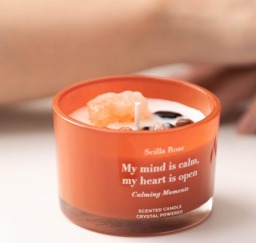 Crystal Candle Gift Box Himalayan Salt Stone, Essential Oils, Soy Wax