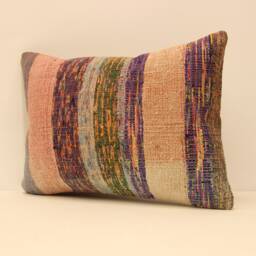 Pillow Cover - Classic Kilim -Sofa -Ticking Geometric -Home Decor- Cotton -Decorative -14x20 Feet- 4Bef-164 - thumbnail 2