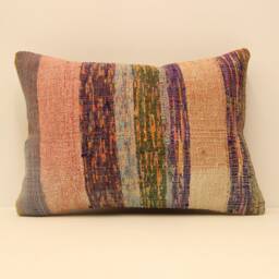Pillow Cover - Classic Kilim -Sofa -Ticking Geometric -Home Decor- Cotton -Decorative -14x20 Feet- 4Bef-164 - thumbnail 3