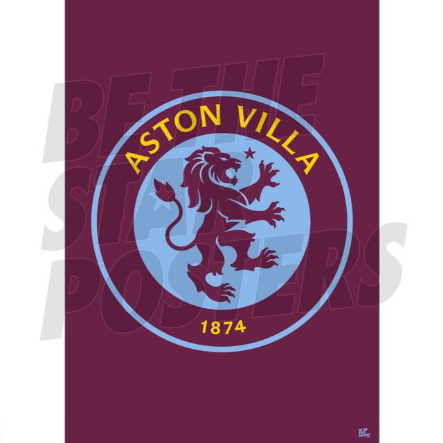 Aston Villa Fc Crest 23/24 Poster - image 1