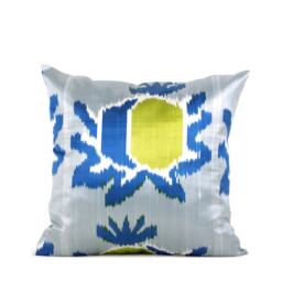 Set Of 4 Pcs, Ikat Pillow Cover, Silk & Cotton Pillow, 24.02 - thumbnail 3