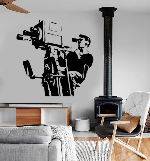 Wall Vinyl Decal Movie Cinema Director Producer Camera Cool Amazing Decor 1355Dz - image 1