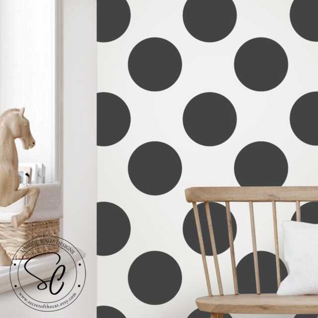 Polka Dot Wall Decals - Nursery Confetti Dots, Set Of 18 - image 1