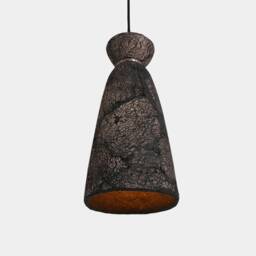 Pando Organic Ceramic Pendant Light Black Clay 5.5 - thumbnail 2