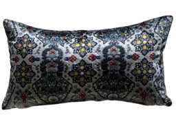 Luxury Cushion Cover Osborne & Little Fabric Savoy Velvets Pattern Iolante in Silver