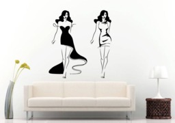 Runway Model Girls Fashion Beauty Shopping Room Wall Sticker Decal Vinyl Mural Decor Art L2420 - thumbnail 1