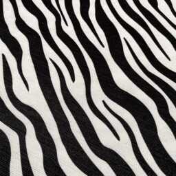 Black & White Cushion Cover With Zebra Pattern - Double Sided Printing Throw Pillow On The Chenille Multi Size Options Oeko-Tex - thumbnail 2