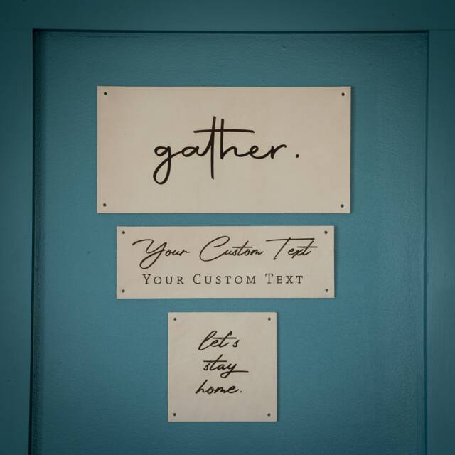 Home Decor, Personalized Gifts For Wall Leather Sign, Custom Sign Living Room, Dining Bedroom, Nursery - image 1